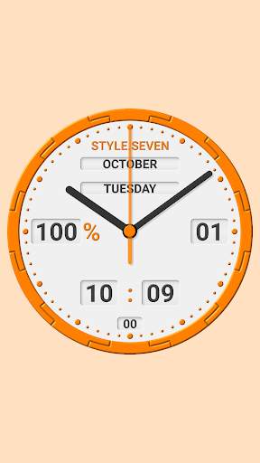 Animated Analog Clock-7 screenshot 1