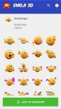 😍 New Emojis 3D Stickers for Whatsapp 2020 screenshot 4