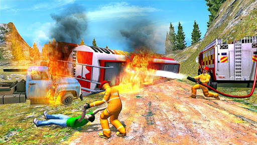 Fire Truck Driving Game 2019 screenshot 2