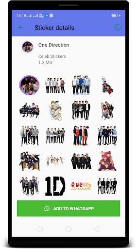 One Direction WAStickerApps : Stickers 4 Whatsapp screenshot 2