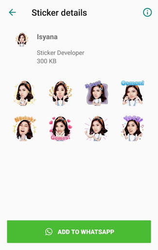 Kumpulan Sticker Artis Cute Cool for WAStickerApps screenshot 6