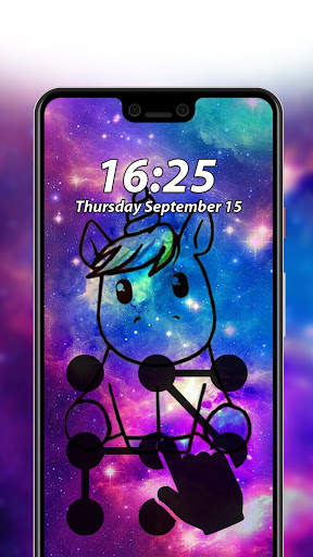 Unicorn Pattern Lock Screen 🔒 screenshot 4
