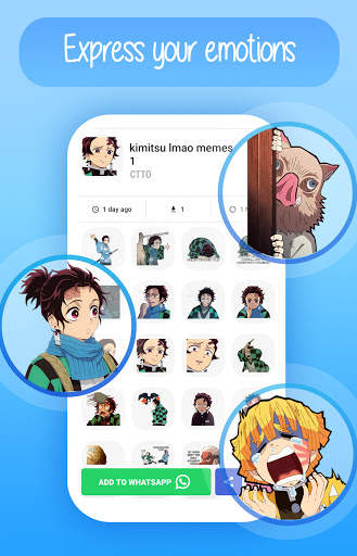 Anime Stickers for WhatsApp screenshot 1