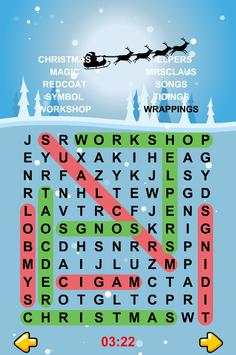 Christmas Word Search Puzzles 2 تصوير الشاشة