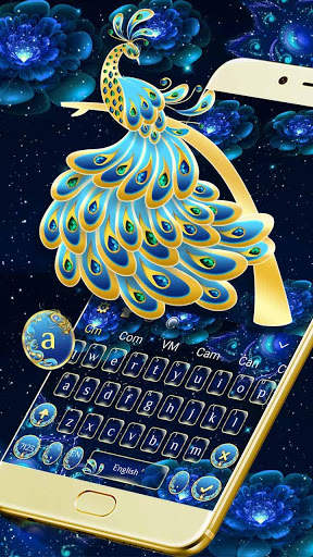 Gold Peacock Diamond Keyboard screenshot 2
