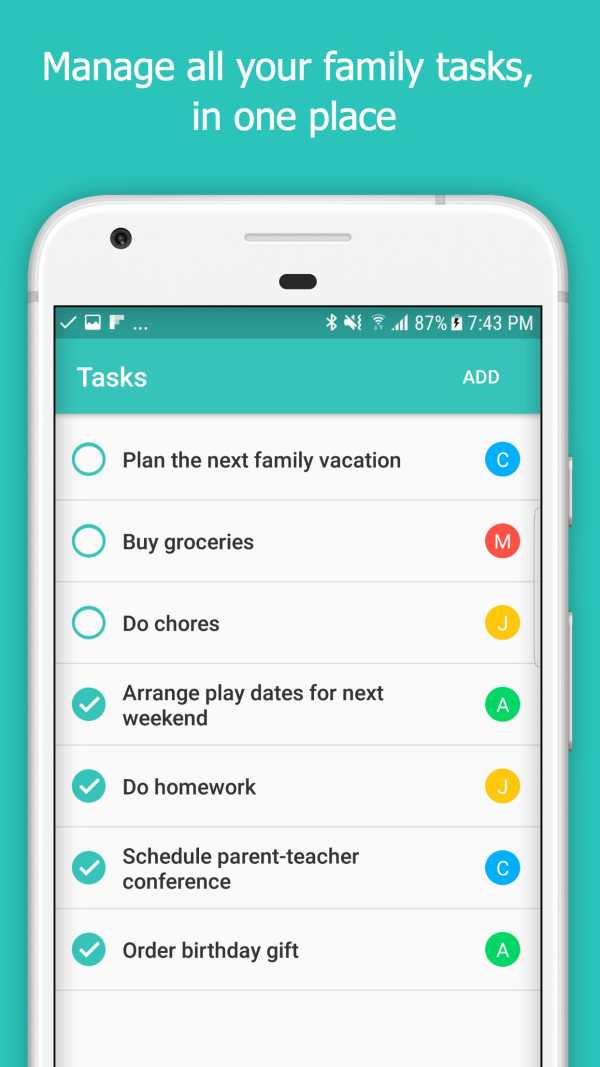 Calroo Family Organizer 2 تصوير الشاشة