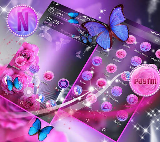 Pink Rose Launcher Theme screenshot 1