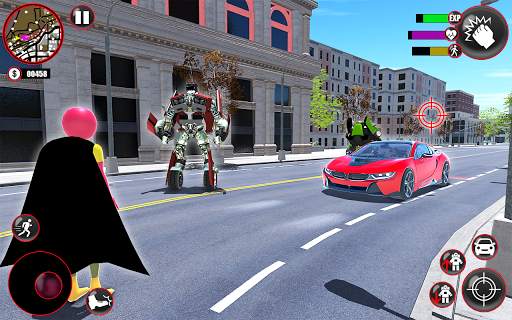 Flying Stickman Rope Hero - Crime City Rope Hero स्क्रीनशॉट 11