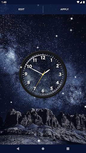 Night Sky Clock Wallpapers screenshot 6