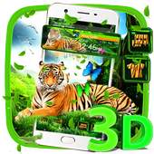 Tiger 3D Glass Tech Theme🐅 1.1.0
