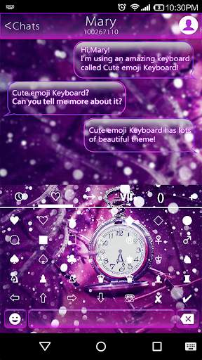 Time Zone Emoji Keyboard Theme screenshot 3
