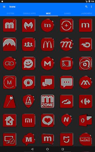 Red Icon Pack 22 تصوير الشاشة