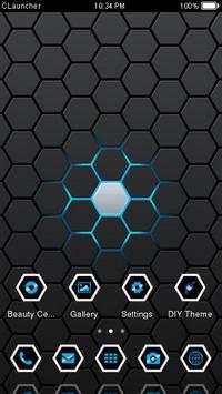 Black Tech Theme C Launcher screenshot 3
