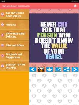 Sad Broken Heart Photos Quotes screenshot 12