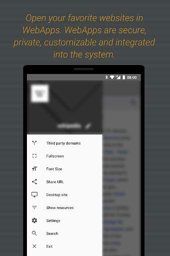 unNative - WebApp Browser screenshot 1