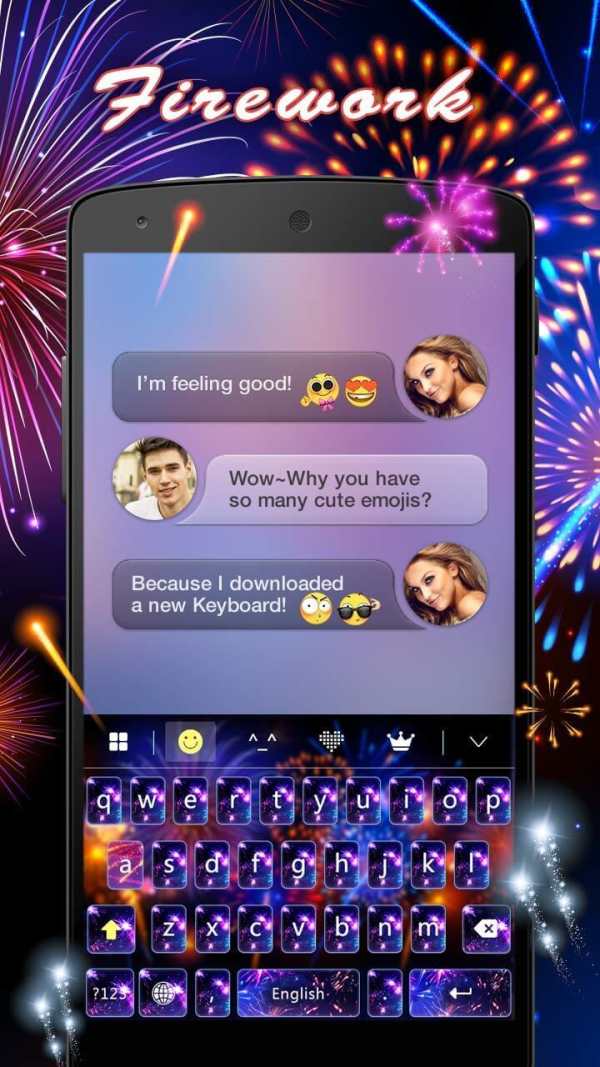Keyboard Boto : Fire Work screenshot 1