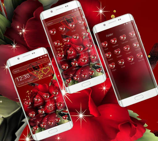 Red Heart Rose Theme screenshot 3