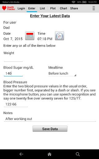 My Health Tracker screenshot 2