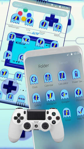 Blue Video Free Game Theme screenshot 3