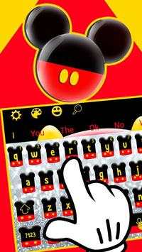Twinkle Cute Micky Bow Keyboard Theme screenshot 1