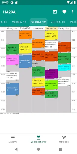 Skolschema – schemat i mobilen screenshot 1