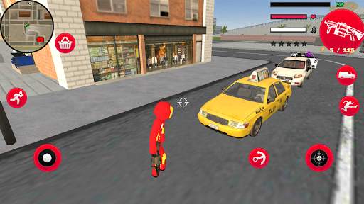 Iron Stickman Rope Hero Fighting Gangstar Crime screenshot 2