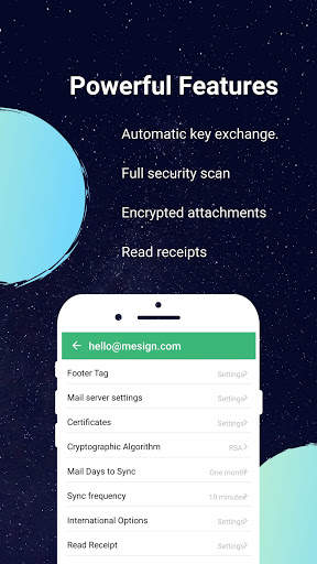 MeSign - Encrypted Email Client 6 تصوير الشاشة