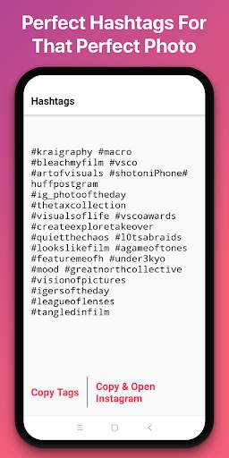 Super Hashtags For Instagram IMore Likes & Follows screenshot 3