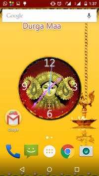 Durga Mata Clock Live Wallpaper screenshot 1