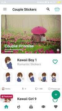 Couple - Romance Stickers For WhatsApps screenshot 1