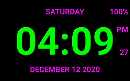 Digital Clock Live Wallpaper-7 PRO screenshot 9
