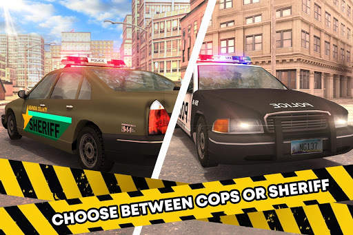 Cop Car Chase 🚨 Police Robber Racing City Crime screenshot 2