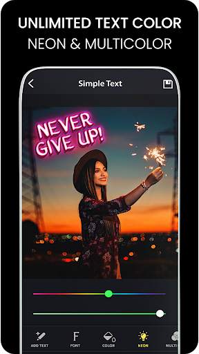 Text On Photo : Animation Text & Neon Text 8 تصوير الشاشة