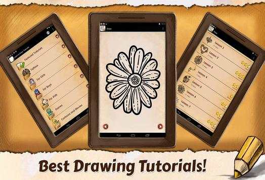 Art Draw Tattoo Flowers screenshot 1