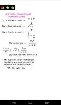 Algebra Useful Formulas screenshot 12