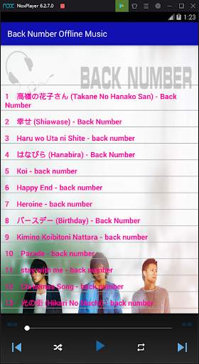 Back Number Offline Music screenshot 2