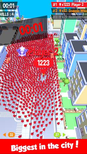 Crowd Race 3D : Biggest in the city! screenshot 1
