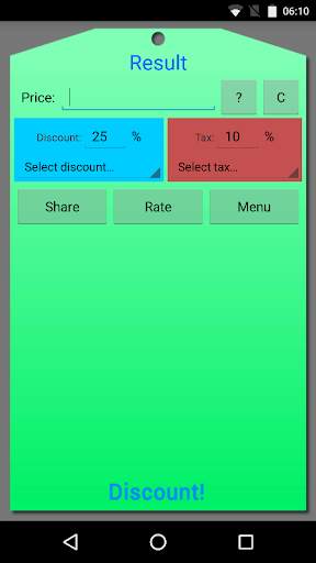 Discount and Tax Calculator screenshot 1