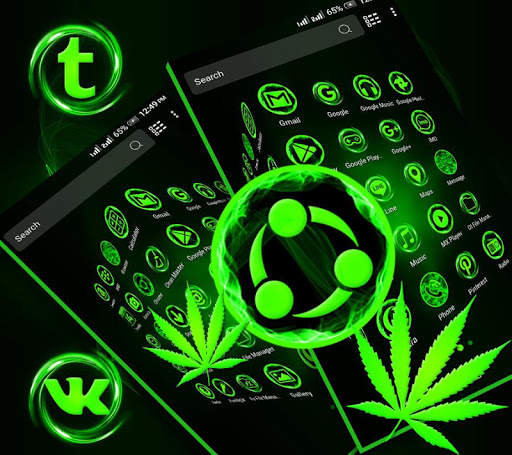 Green Leaf Launcher Theme screenshot 1
