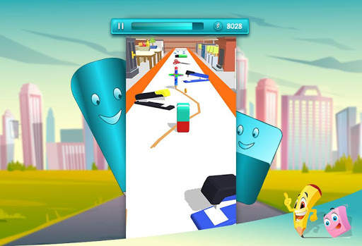 Pencil Rubber Game - Chaser and Free Runner screenshot 3