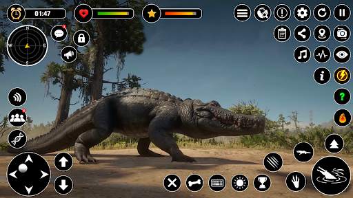 Animal Crocodile Attack Sim screenshot 1