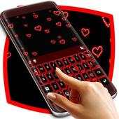 Neon Hearts Keyboard Theme 1.279.1.95