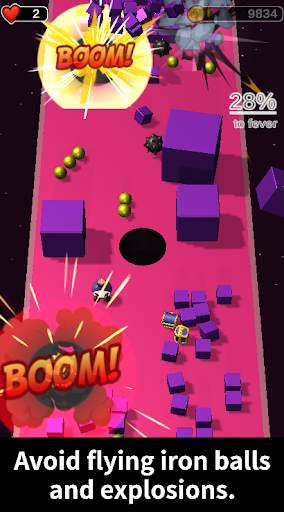 Offline Game : Running Black Hole screenshot 1