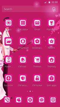Pink Love Theme CM Launcher screenshot 4