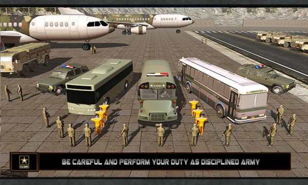 Airport Army Prison Bus 2017 screenshot 4