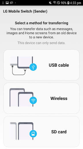LG Mobile Switch screenshot 1