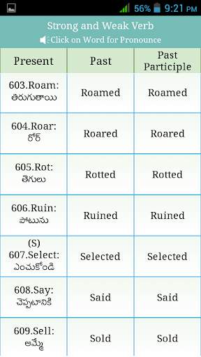 Verbs Telugu скриншот 4