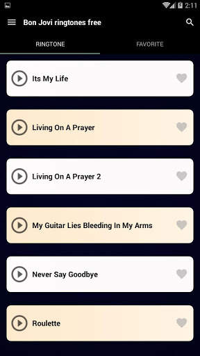 Bon Jovi ringtones free screenshot 7