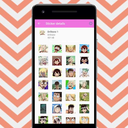 Stickers Dr Stone For WhatsApp screenshot 3