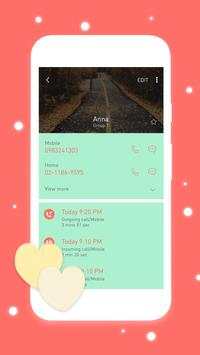 Cute Heart Dialer Contact Theme screenshot 4
